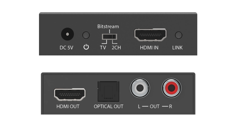 Де-ембеддер аудио из HDMI Infobit iTrans AD02  4K60 18Gbps HDMI Audio De-embedder/ Extractor